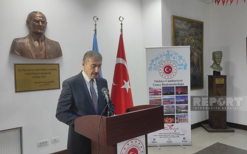 Ataturk commemorated at Turkish Consulate General in Ganja