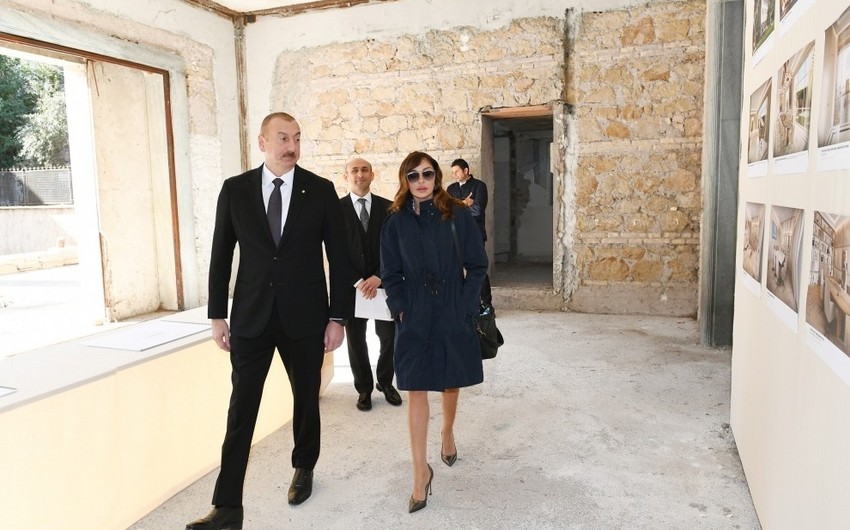 Ильхам Алиев и Мехрибан Алиева ознакомились со зданием, предназначенным для Центра азербайджанской культуры в Риме