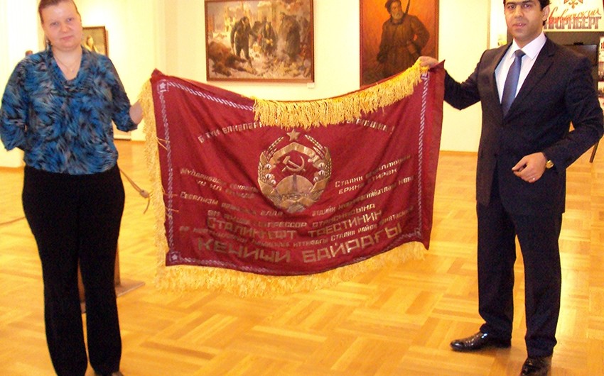 Azerbaijani flags revealed in Russian museums - PHOTO