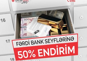 “Bank BTB”nin 50% endirimli “Fərdi Bank Seyfləri”ndən yararlanmağa tələsin!