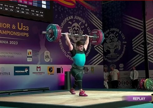 Азербайджанский тяжелоатлет завоевал серебряную медаль на чемпионате Европы