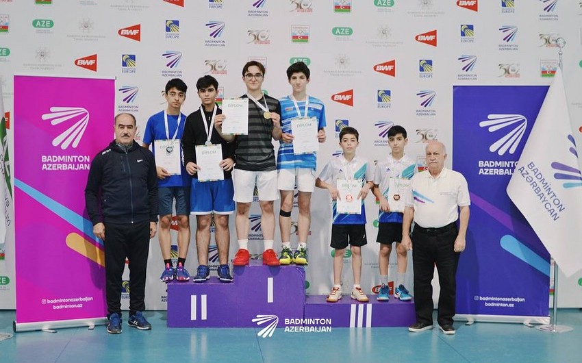 17 yaşadək badmintonçular arasında ölkə birinciliyində 5 kateqoriya üzrə qaliblər müəyyənləşib