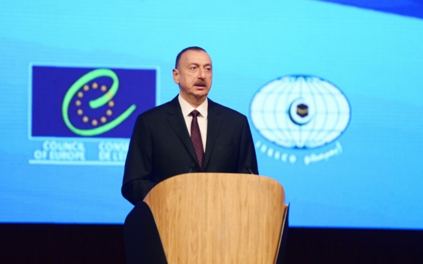 President Ilham Aliyev attended the opening of the 3rd World Forum on Intercultural Dialogue - PHOTOS