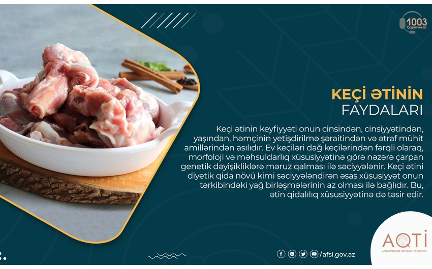 Keçi ətinin faydaları - MƏQALƏ