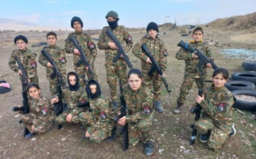 Armenia exploits kids in reviving militarism