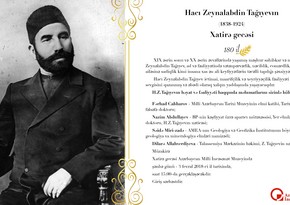 National Art Museum to host event in honor of Haji Zeynalabdin Taghiyev