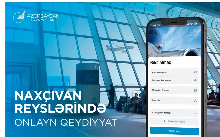 AZAL launches online check-in for Nakhchivan flights