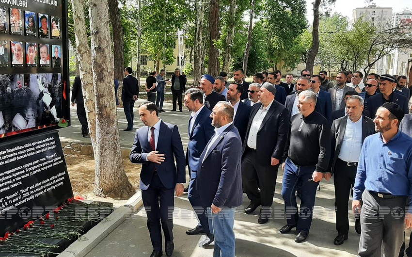 Georgian clerics visiting Ganja