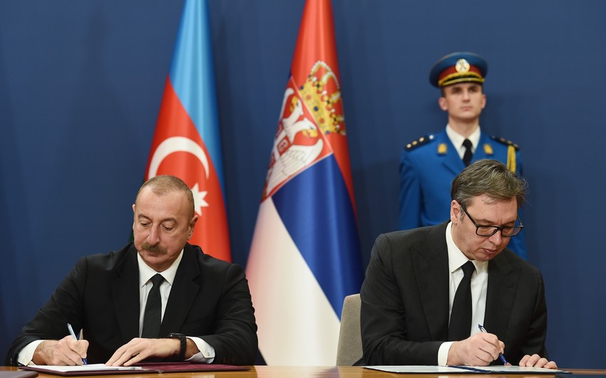 Azerbaijani-Serbian documents signed in Belgrade