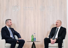 President Ilham Aliyev meets with President of Slovakia