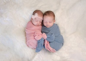 В этом году в Азербайджане родились 1 726 двойняшек, 87 тройняшек