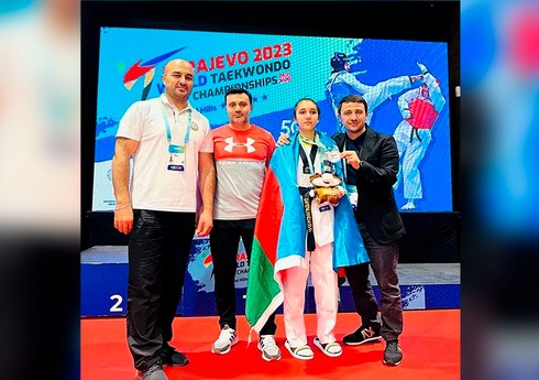 Азербайджанская тхэквондистка завоевала серебряную медаль на чемпионате мира в Сараево