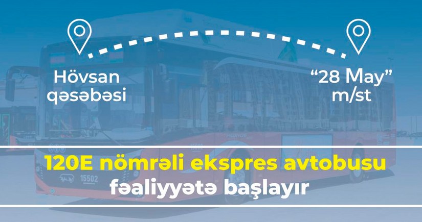 Bakıda yeni ekspres marşrut fəaliyyətə başlayır