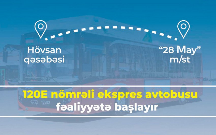 Bakıda yeni ekspres marşrut fəaliyyətə başlayır