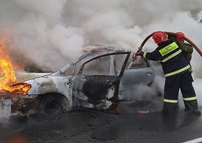 Ermənistanda yol qəzası: 3 sərnişin yanaraq ölüb, 2 nəfər yaralanıb