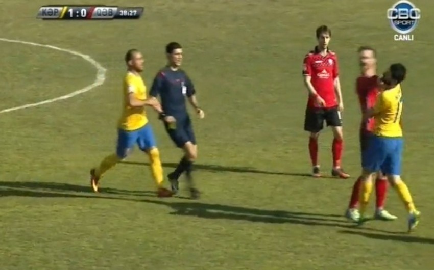 Incident took place among players in “Kapaz” vs “Gabala” game - VIDEO