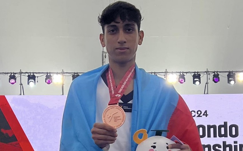 Azərbaycan taekvondoçusu dünya çempionatında bürünc medal qazanıb