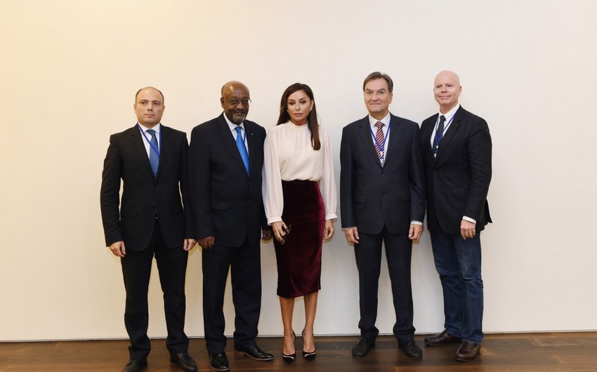 Azerbaijani First lady Mehriban Aliyeva holds a number of meetings
