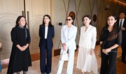 First Ladies of Azerbaijan and Uzbekistan and their daughters visit exhibition in Tashkent