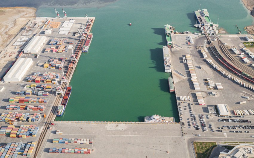 Works carried out on second phase of Port of Baku’s construction announced