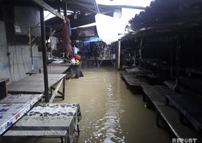 Strong rainfalls in Georgia caused serious consequences in the territories where the Azerbaijanis live- PHOTO