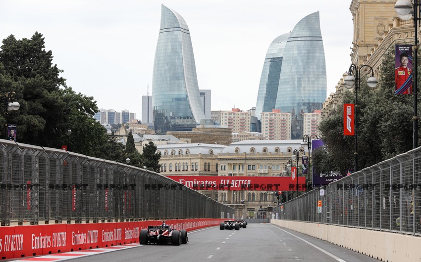 Opening ceremony of Azerbaijan Grand Prix held in Baku