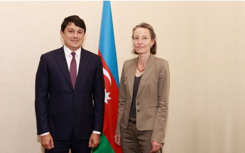 Председатель Госкомитета по работе с диаспорой встретился с послом Швейцарии в Азербайджане