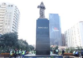 Xocalı parkında işlər yekunlaşır