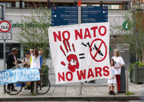 Protest rally against NATO summit held in Washington