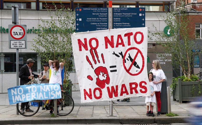 Protest rally against NATO summit held in Washington