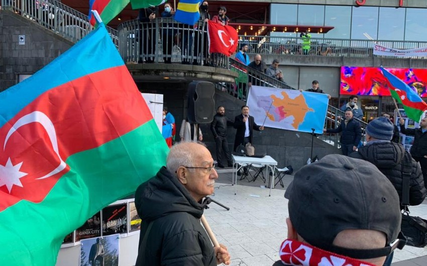 İsveç Krallığında erməni terroru əleyhinə aksiya keçirilib