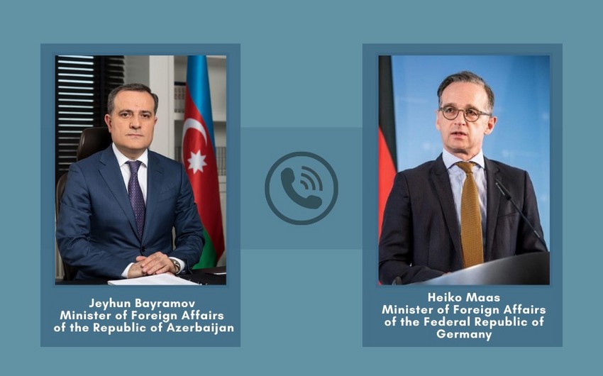 Azerbaijani, German FMs hold phone talk