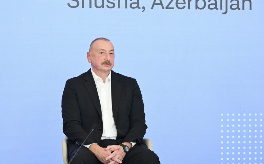 President of Azerbaijan: All the leaders in UK were asking about Armenia and the peace treaty