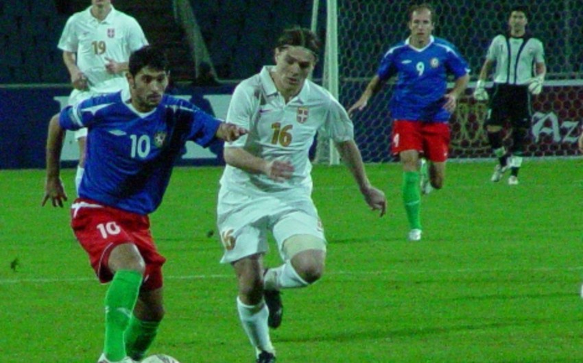 Futbol üzrə Azərbaycan millisi Serbiyaya böyük hesabla məğlub olub