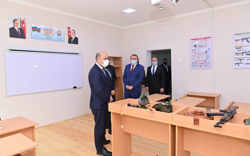 Minister of Education attends opening of school in Shamkir