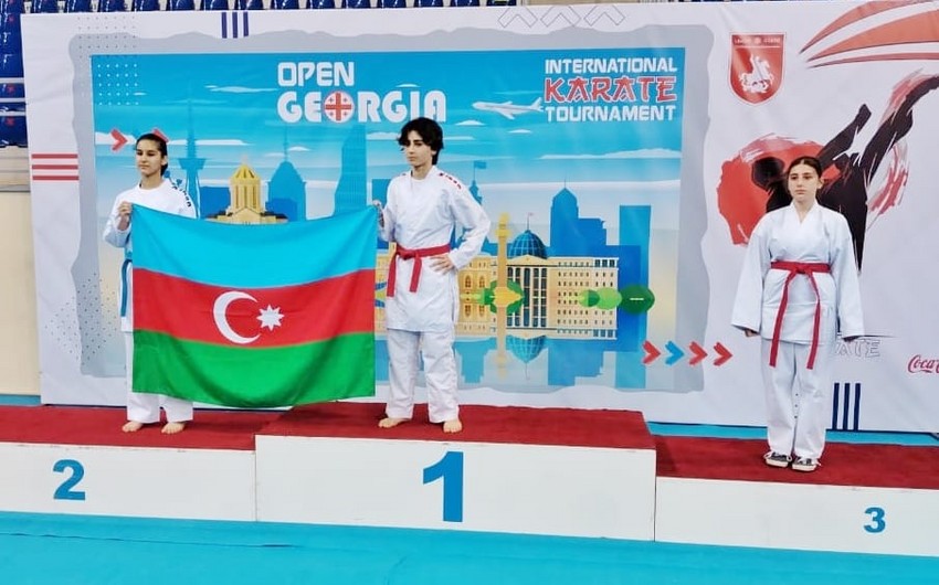 Azərbaycan karateçiləri Gürcüstanda 3 medal qazanıblar