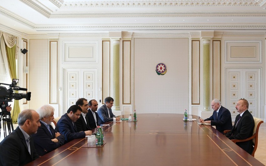 President Ilham Aliyev received delegation led by Iranian minister of health and medical education