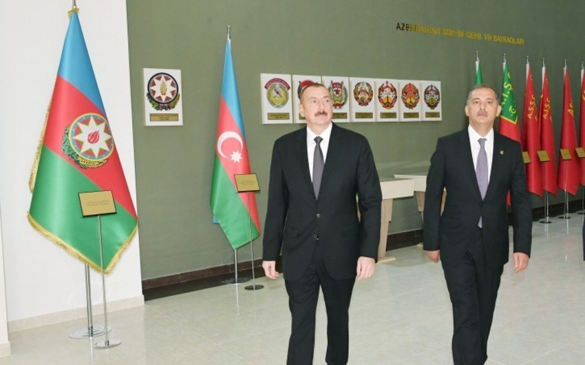 President Ilham Aliyev inaugurates Flag Museum in Imishli
