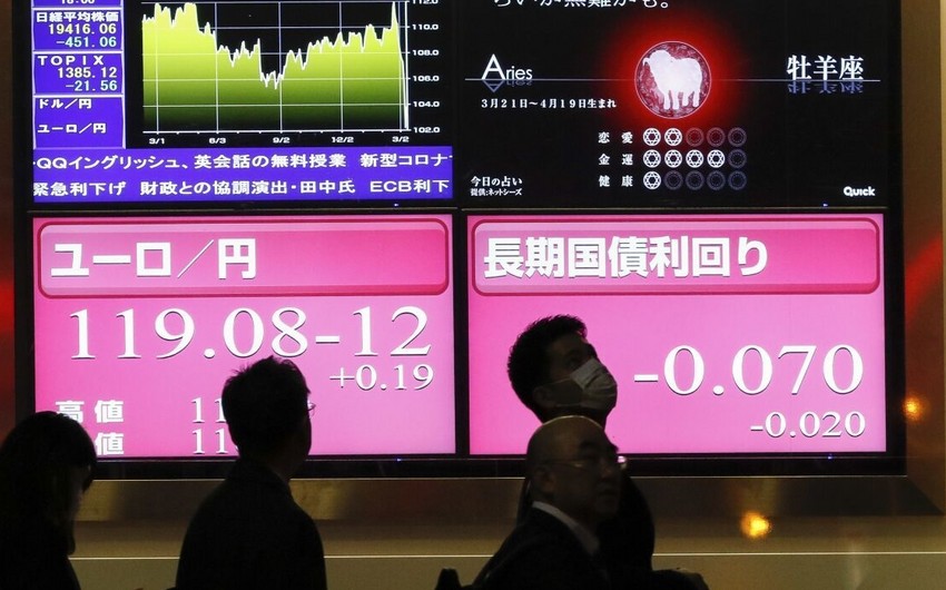 Tokio fond birjasında indekslər yüksəldi