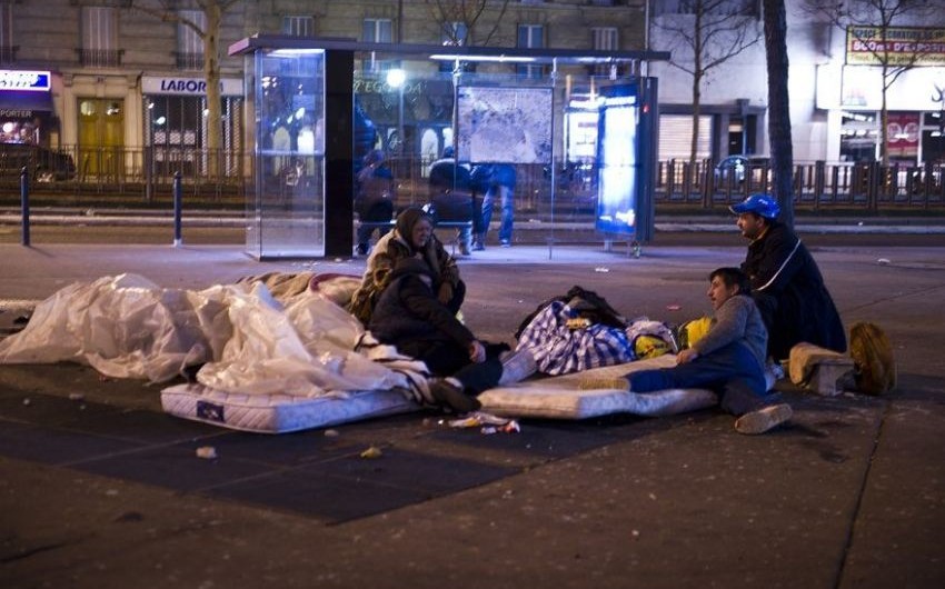Paris meriyası: paytaxt küçələrində 3641 insan gecələyir