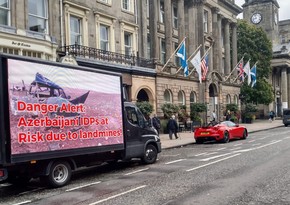 Awareness campaign on Armenian mine terror against Azerbaijan held in Edinburgh 