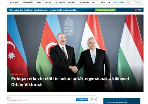 Визит Ильхама Алиева в Будапешт широко освещался в венгерских СМИ