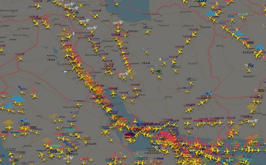 Ряд международных авиакомпаний начал активно летать через Азербайджан и Грузию