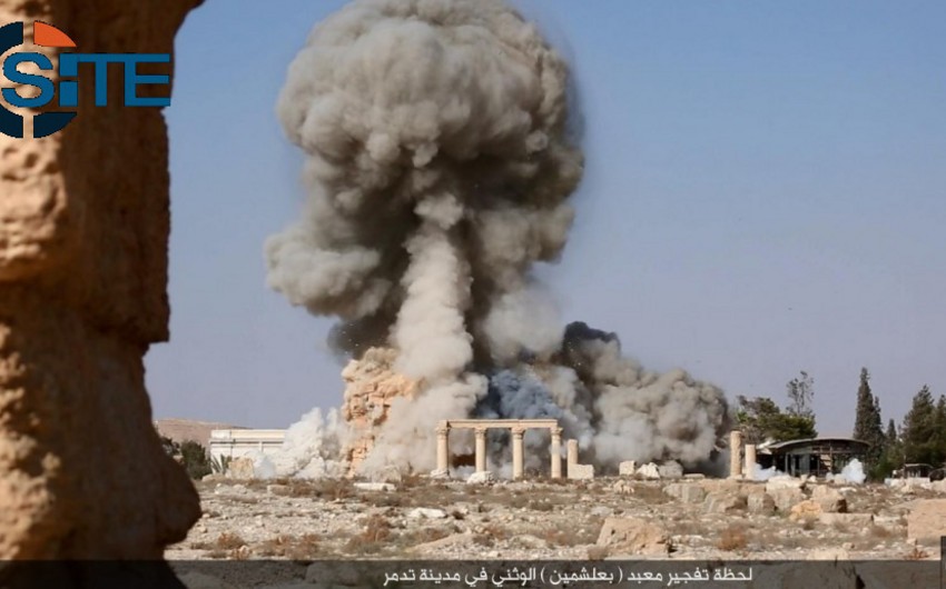 ​ИГИЛ опубликовал кадры взрыва храма Баалшамина в Пальмире