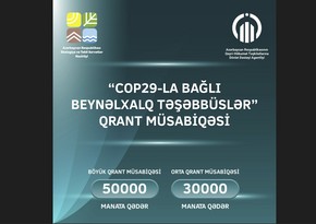 Azerbaijan announces grant competition related to COP29 for NGOs