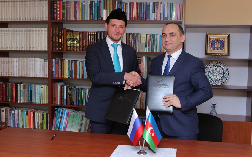 Azərbaycan İlahiyyat İnstitutu ilə Moskva İslam İnstitutu arasında əməkdaşlıq protokolu imzalanıb
