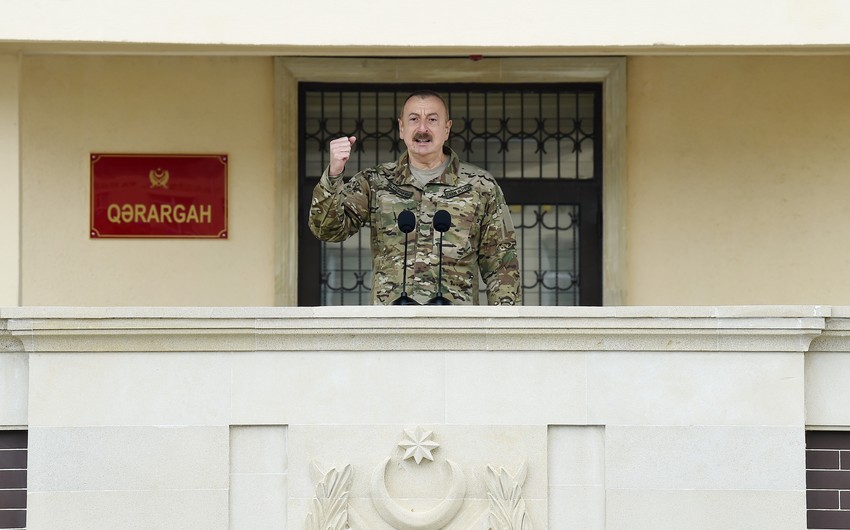 İlham Əliyev: Ermənistan ordusu 44 gün ərzində tamamilə məhv edildi