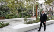 President Ilham Aliyev visits Khagani Garden and surrounding areas after improvements and renovations 