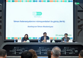 Fərid Qayıbov növbəti dəfə idman federasiyalarının nümayəndələri ilə görüşüb