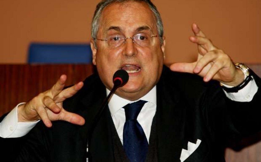 Президент Лацио оштрафован за оскорбление арбитров